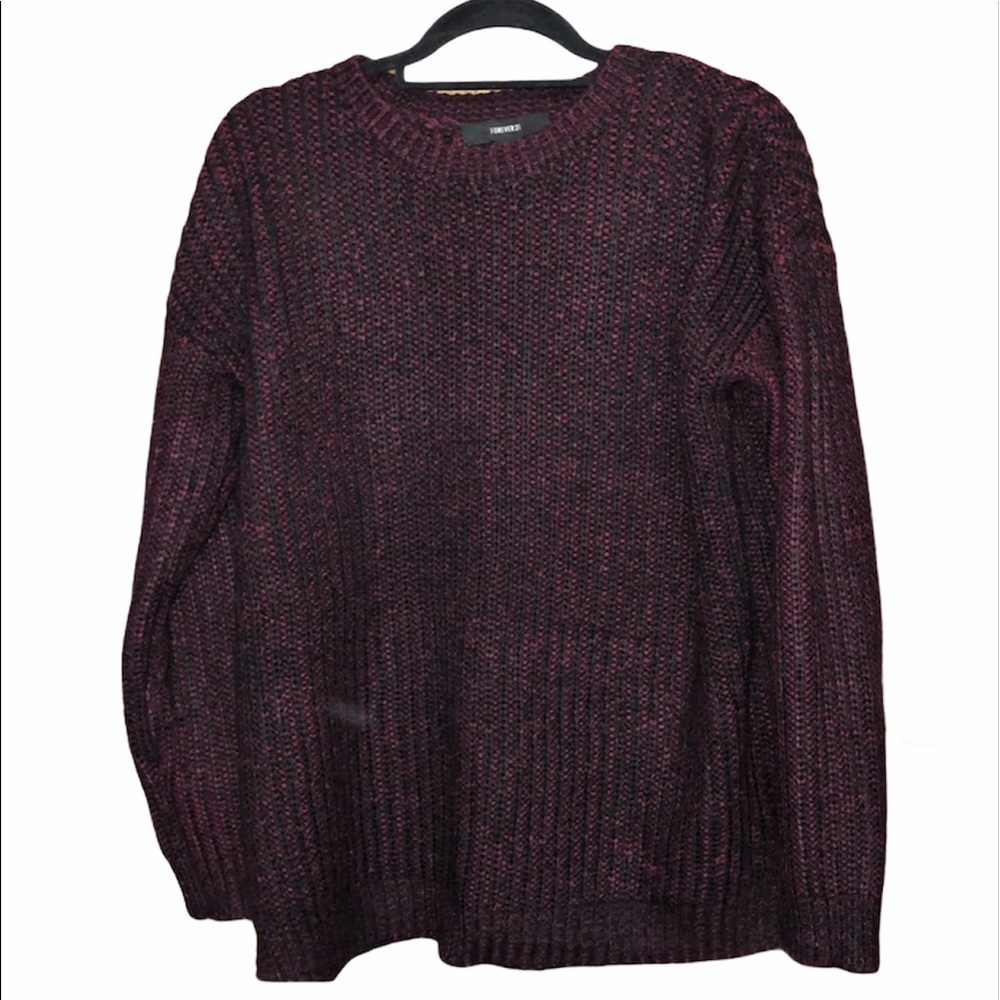 Forever 21 red/black sweater size large